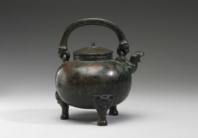 图片[3]-He wine/water vessel with spout in the shape of animal head, Warring States Period, 475-221 B.C.E.-China Archive